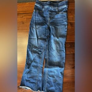 Spanx Stretch Pull on Cropped Jeans